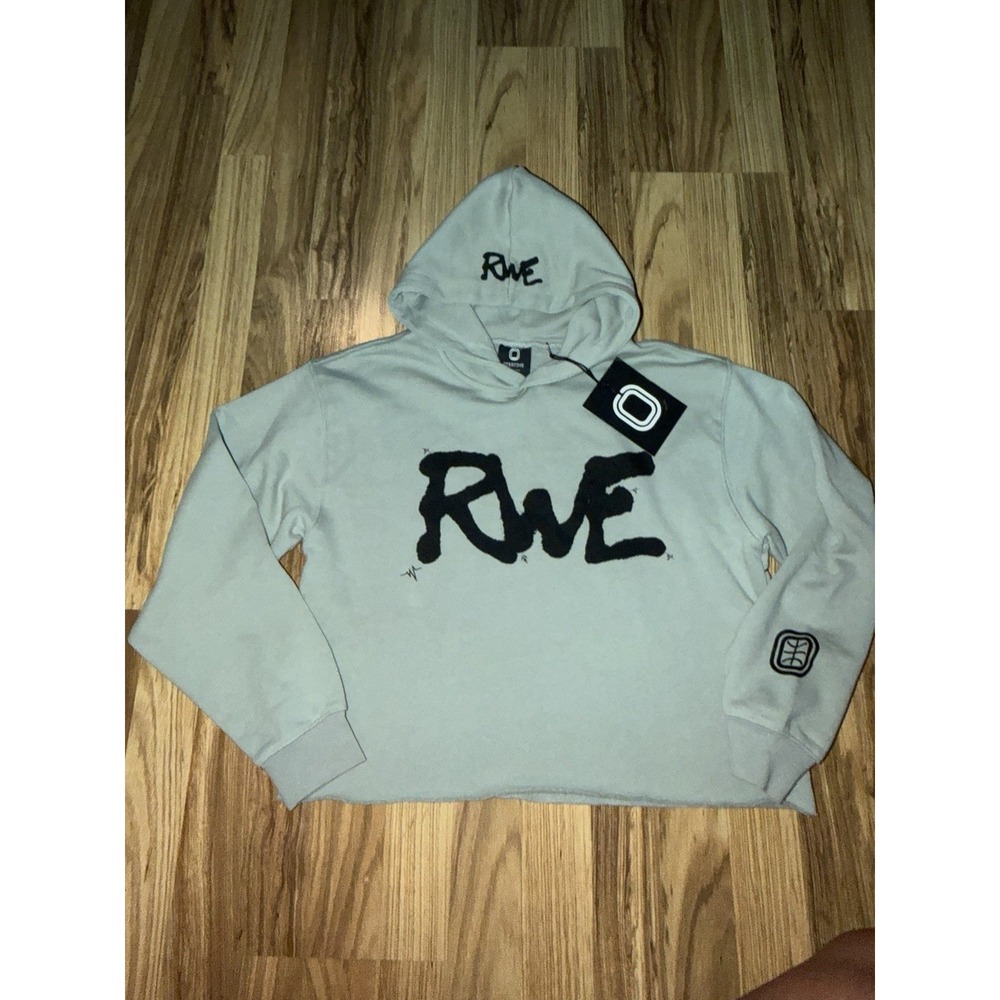 NEW Overtime Sports RWE Raw Edge Hoodie Sweatshirt Youth M Medium